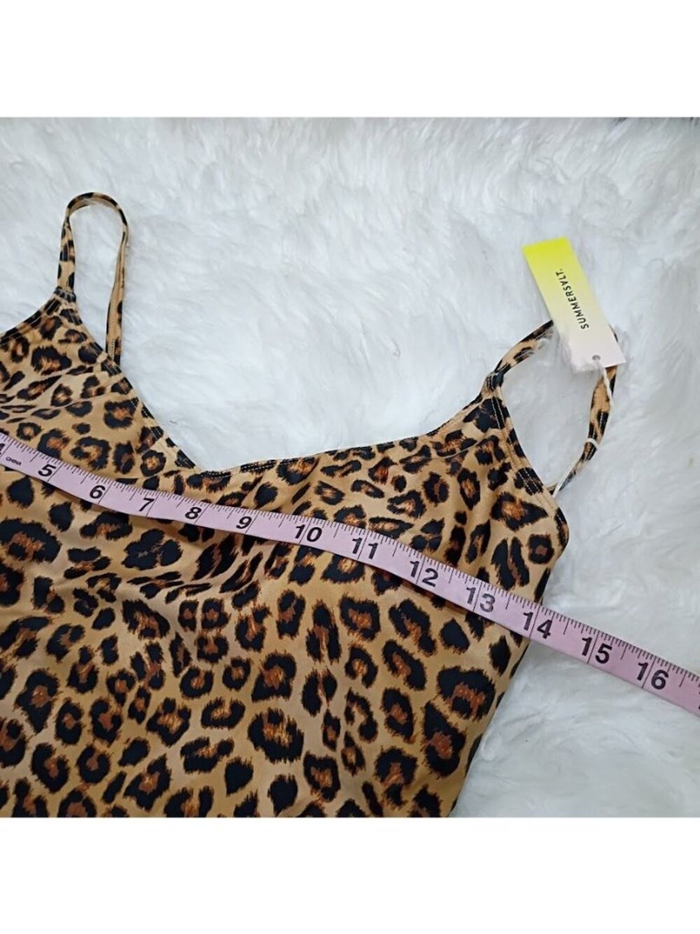 Summersalt Leopard 10 Print One-Piece Swimsuit Adjustable Straps - Picture 11 of 12